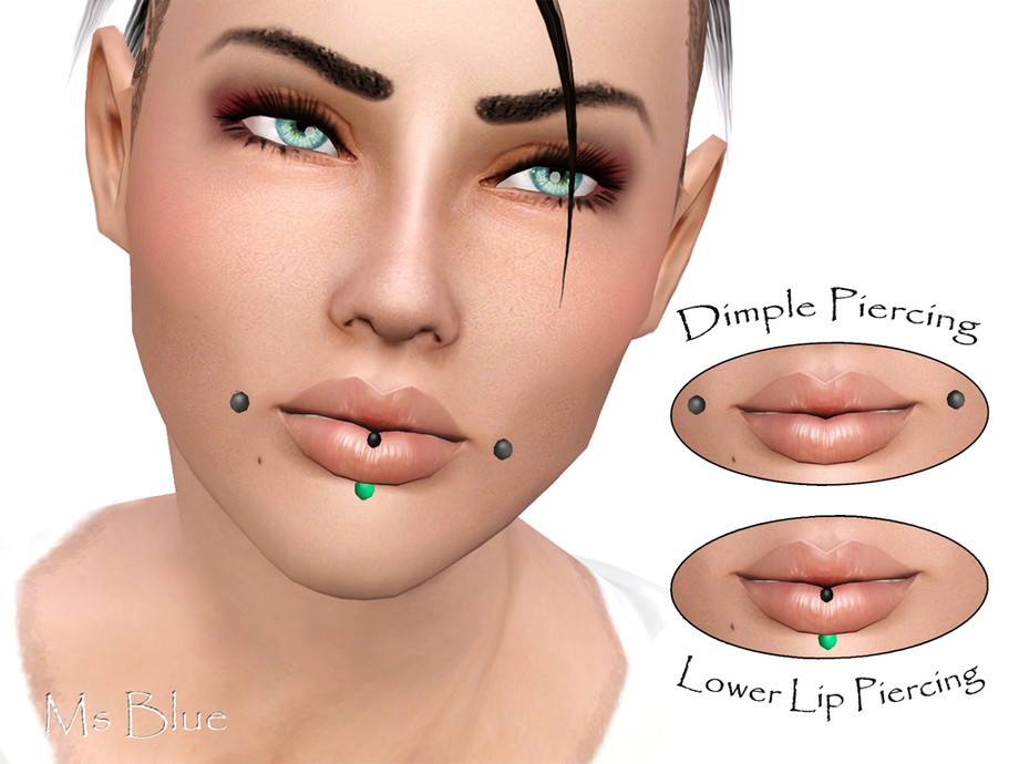 Пирсинг Piercing Set 01 для Симс 3