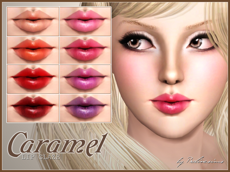 Помада Caramel Lip Glaze для Симс 3
