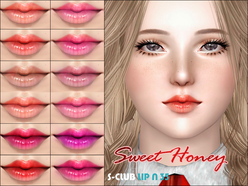 Помада S_Club_ts3_Lip_N35 для Симс 3