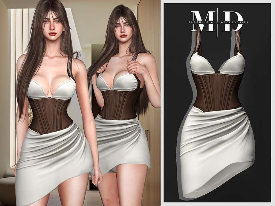 Simple corset dress na029 1