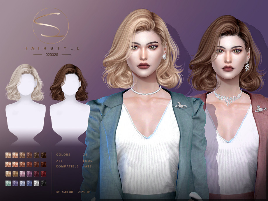 Vintage short hairstyle 020325 by S-Club 1
