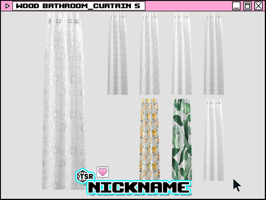 Wood bathroom_curtain S 1