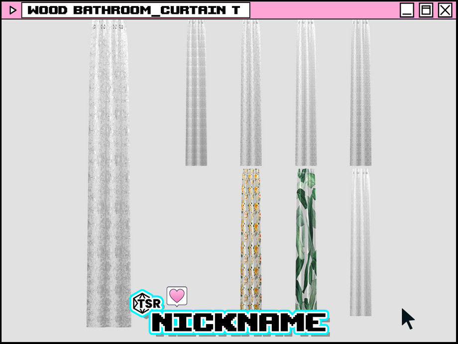 Wood bathroom_curtain T 1