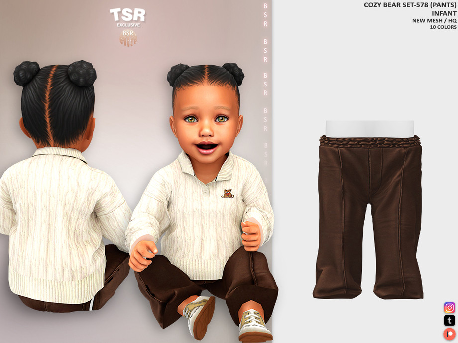InfantF - COZY BEAR SET-578 (PANTS) BD1484 1