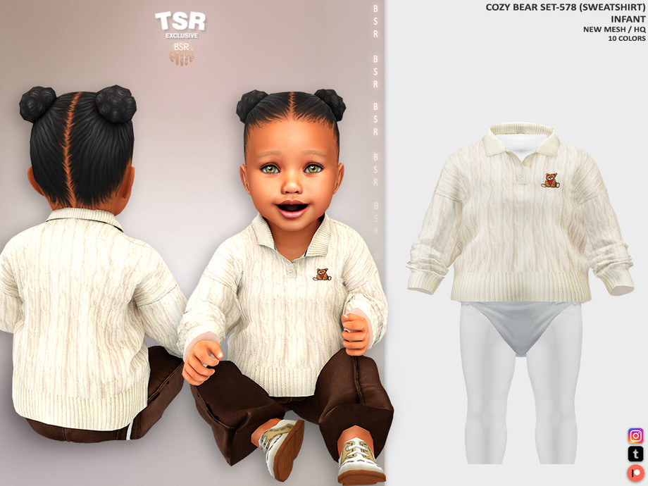 InfantF - COZY BEAR SET-578 (SWEATSHIRT) BD1483 1