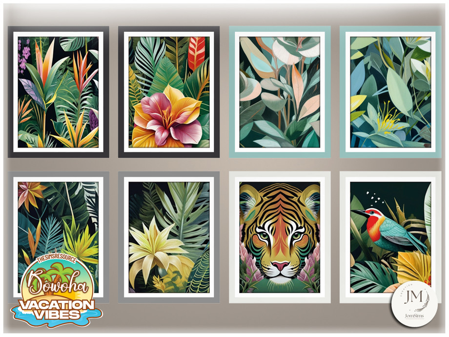 Jomsims VacationVibes Bowoha garden wall paintings1 1
