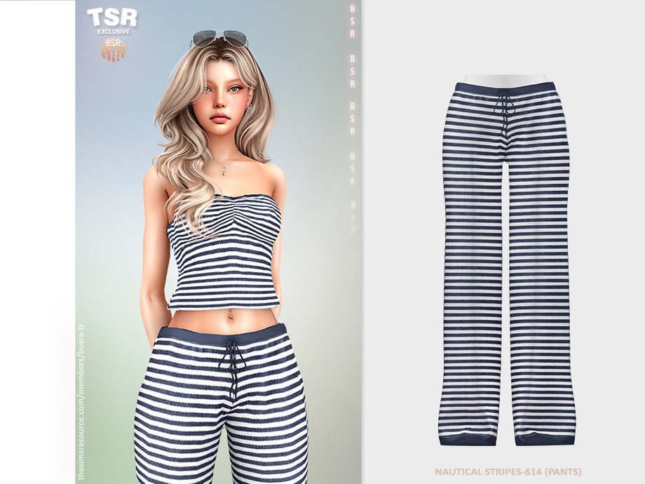 NAUTICAL STRIPES-614 (PANTS) BD1565 1