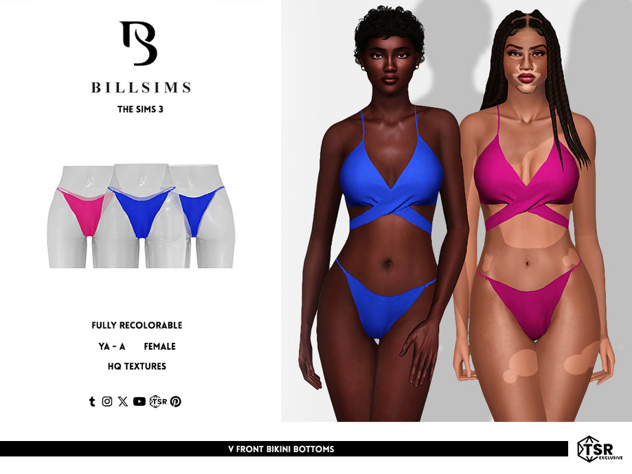 Низ V Front Bikini для Симс 3