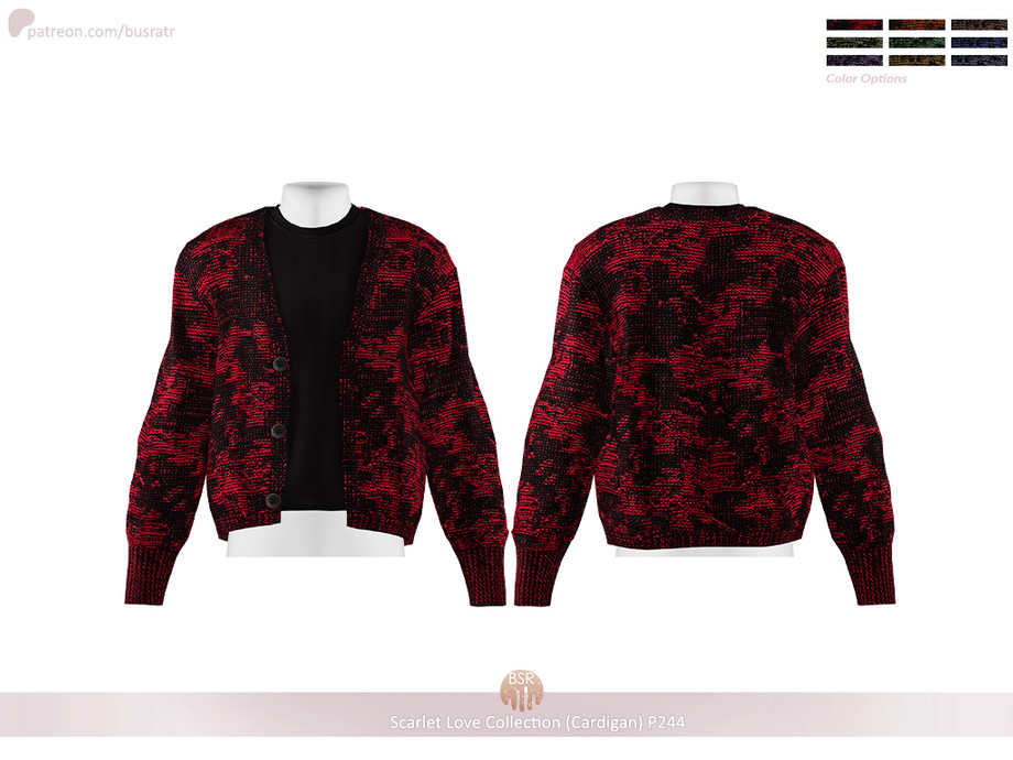 (Patreon) Men Scarlet Love Collection - Cardigan P244 2