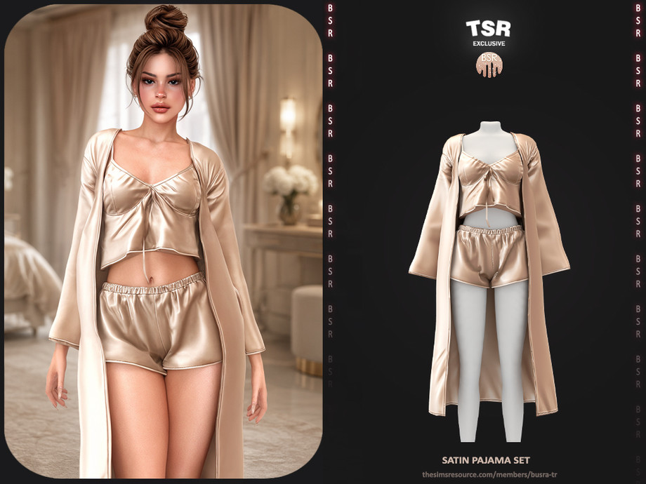 SET-Satin Pajama Set 1