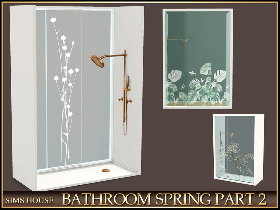 Sims House SHOWER CABIN BATHROOM SPRING PART 2 1