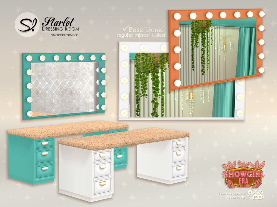 Starlet Dressing Room Wall Mirror - Base Game 1