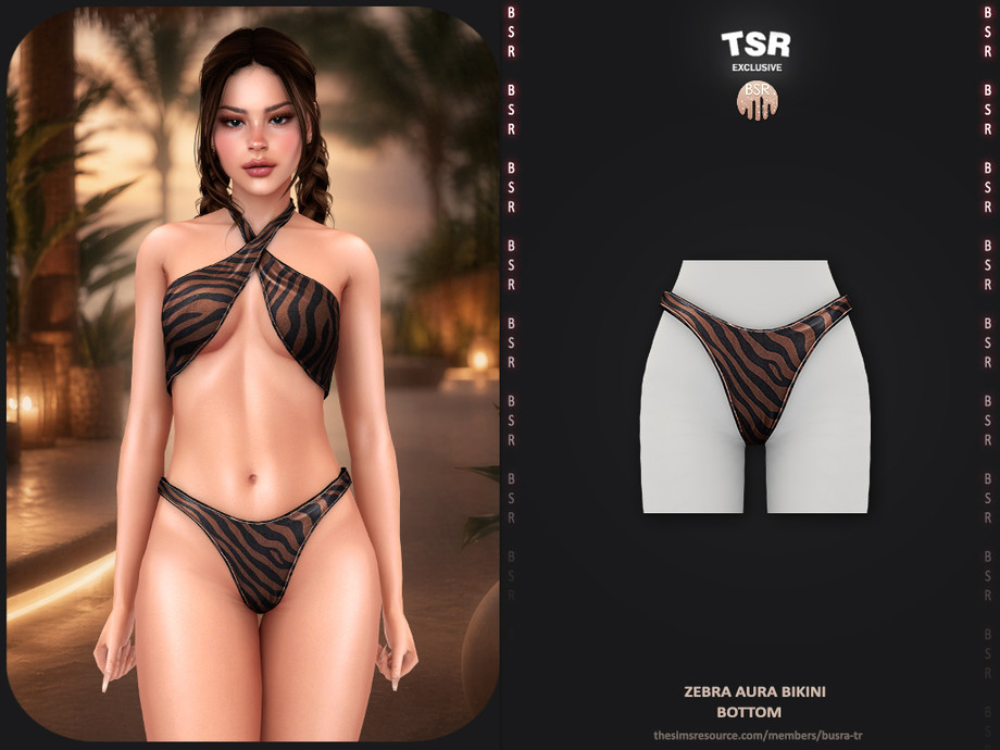 Zebra Aura Bikini - Bottom BD1670 1