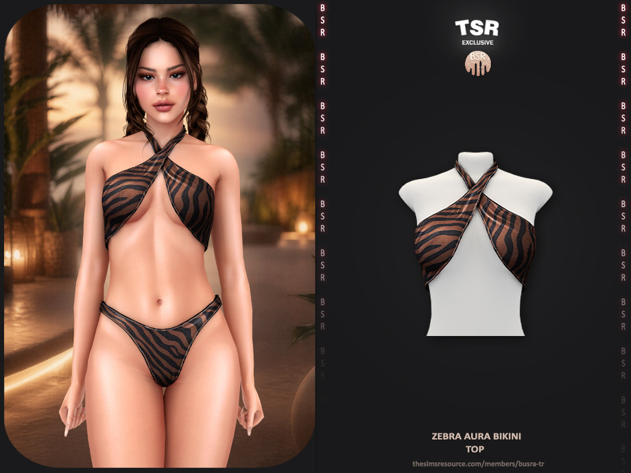 Zebra Aura Bikini - Top BD1670 1