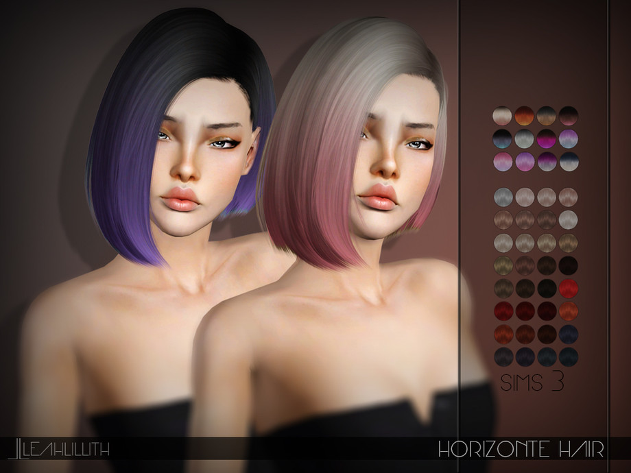 Женская прическа Leahlillith Horizonte Hair для Симс 3