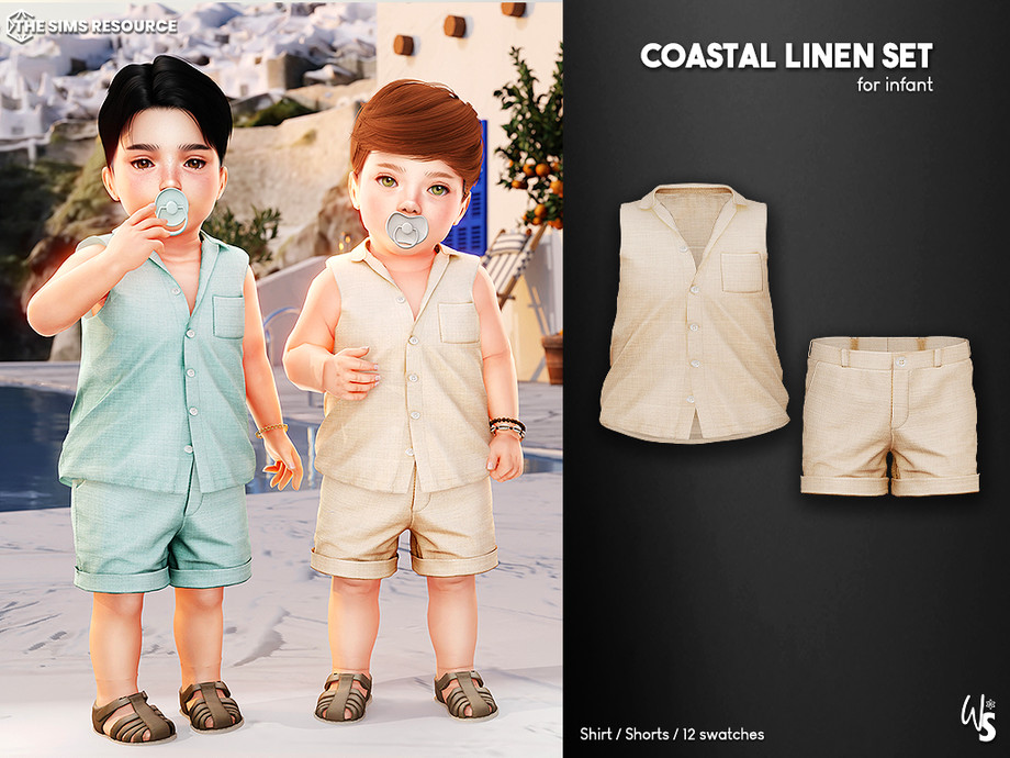 Coastal Linen Set for infant 1