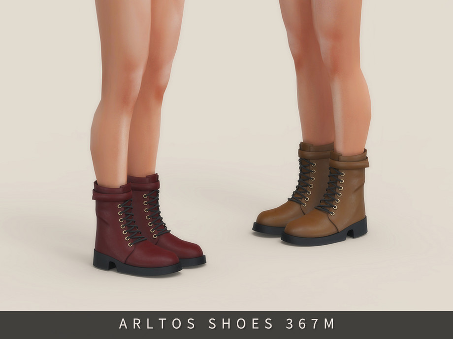 Leather Martin Boots Male 1
