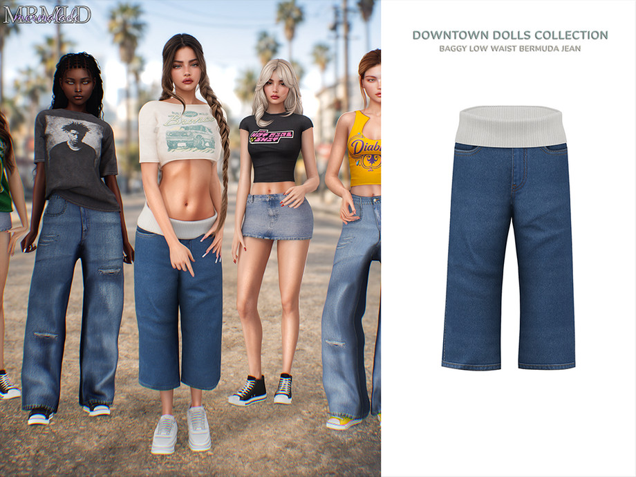 MERMALADE Baggy Low Waist Bermuda Jean 1