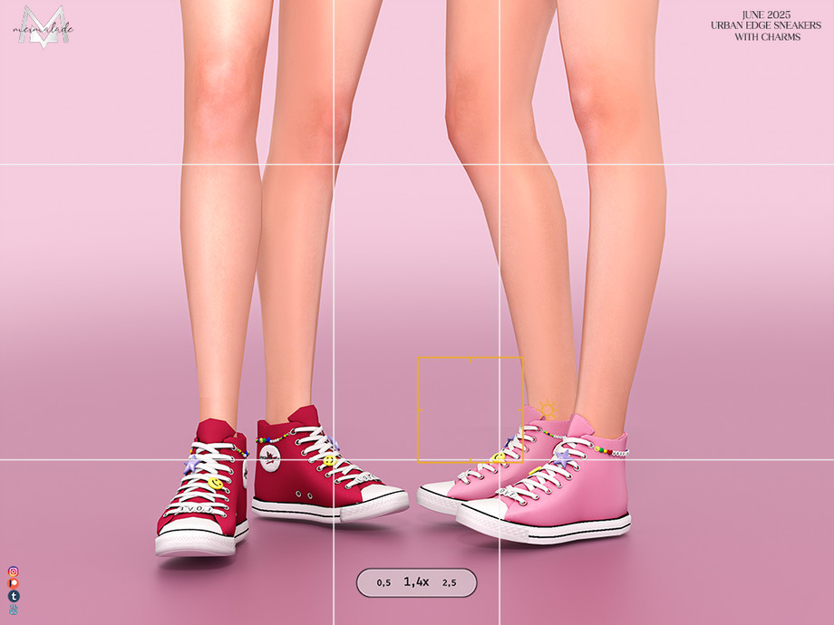 [PATREON] Urban Edge Sneakers with Charms (Female) 1