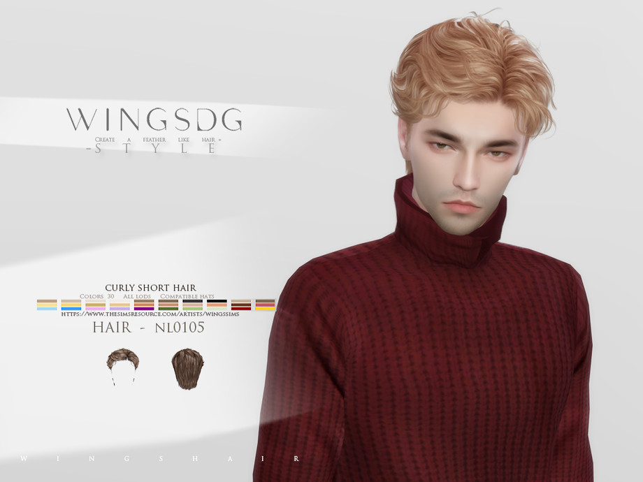 WINGS-NL0105-curly short hair 1