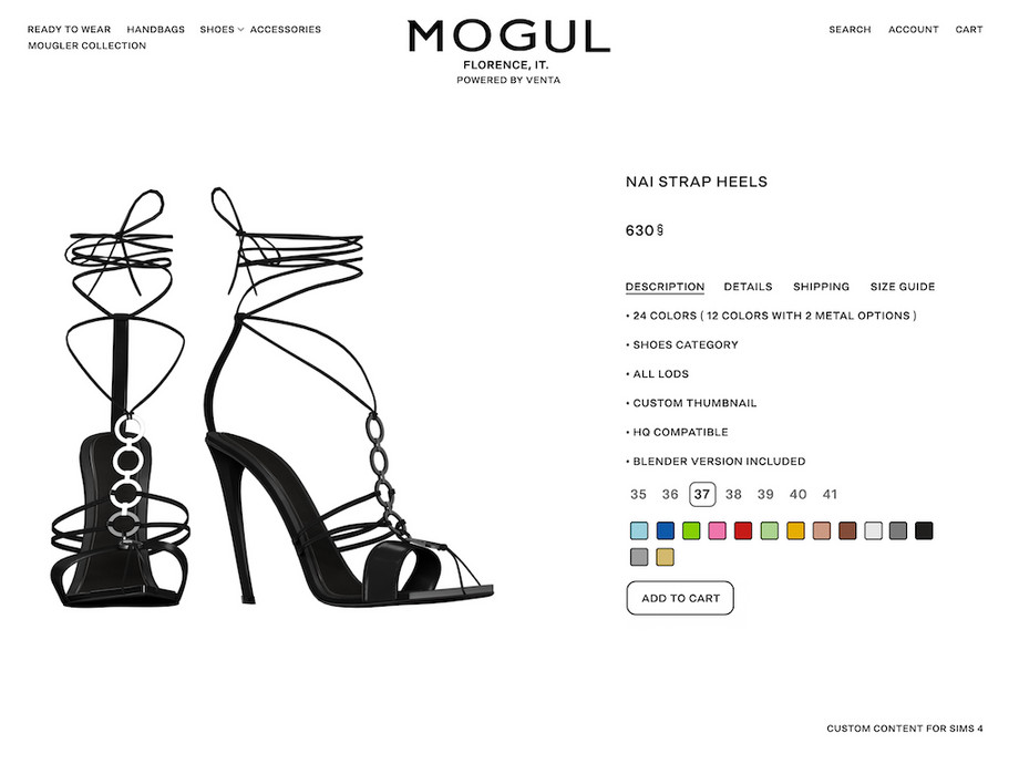 MOGUL - Nai Strap Heels (Patreon Exclusive) 1