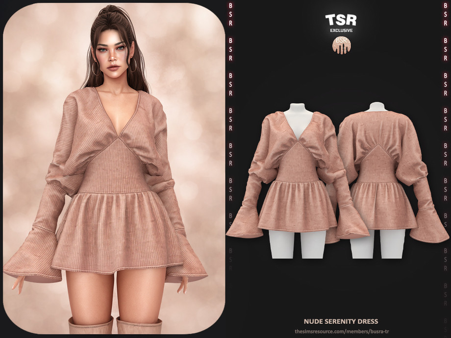 Nude Serenity Dress - BD1660 1