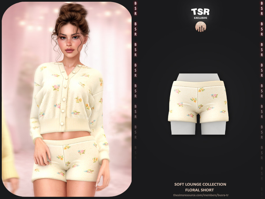 Soft Lounge Collection - 1 Floral Short BD1666 1