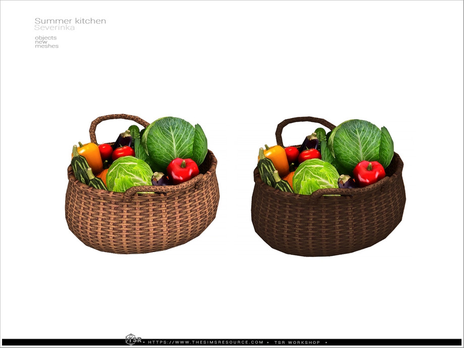 Summer kitchen - basket vegetables 1